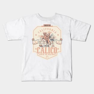 Calico California wild west town Kids T-Shirt